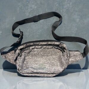 Adidas Gray Crossbody Bag with Gold Logo